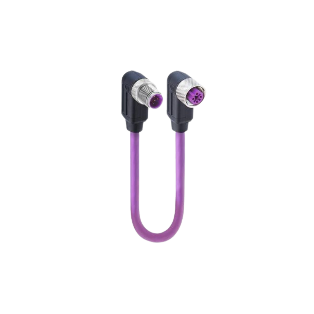 M12 B-coded MF 2xangled PUR violet PROFIBUS